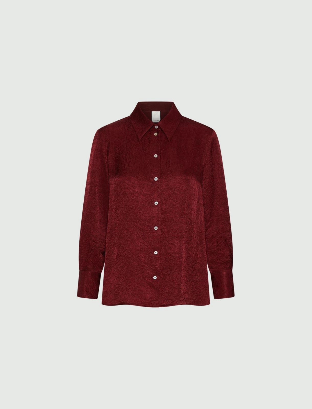 Camicia effetto crinckle bordeaux MARELLA LIRICO