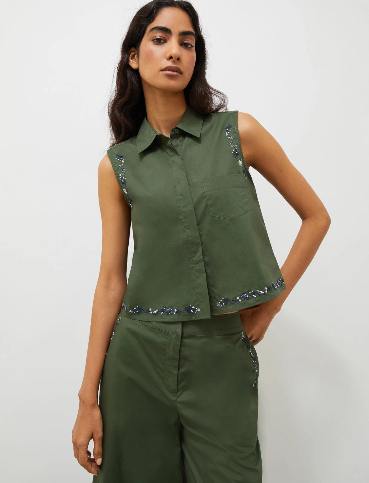 Top in cotone ricamato MARELLA SAVOIA