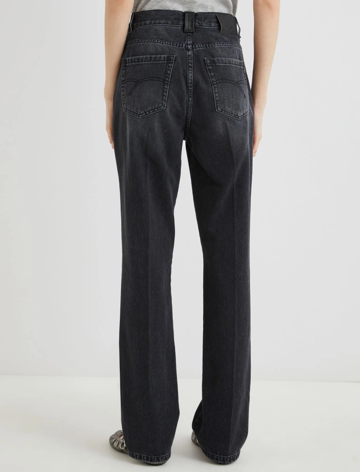 Jeans wide leg grigio MARELLA WLEG1