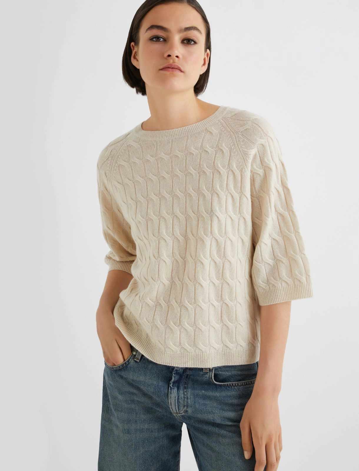 Maglia in misto cashmere avorio MARELLA FRANZ