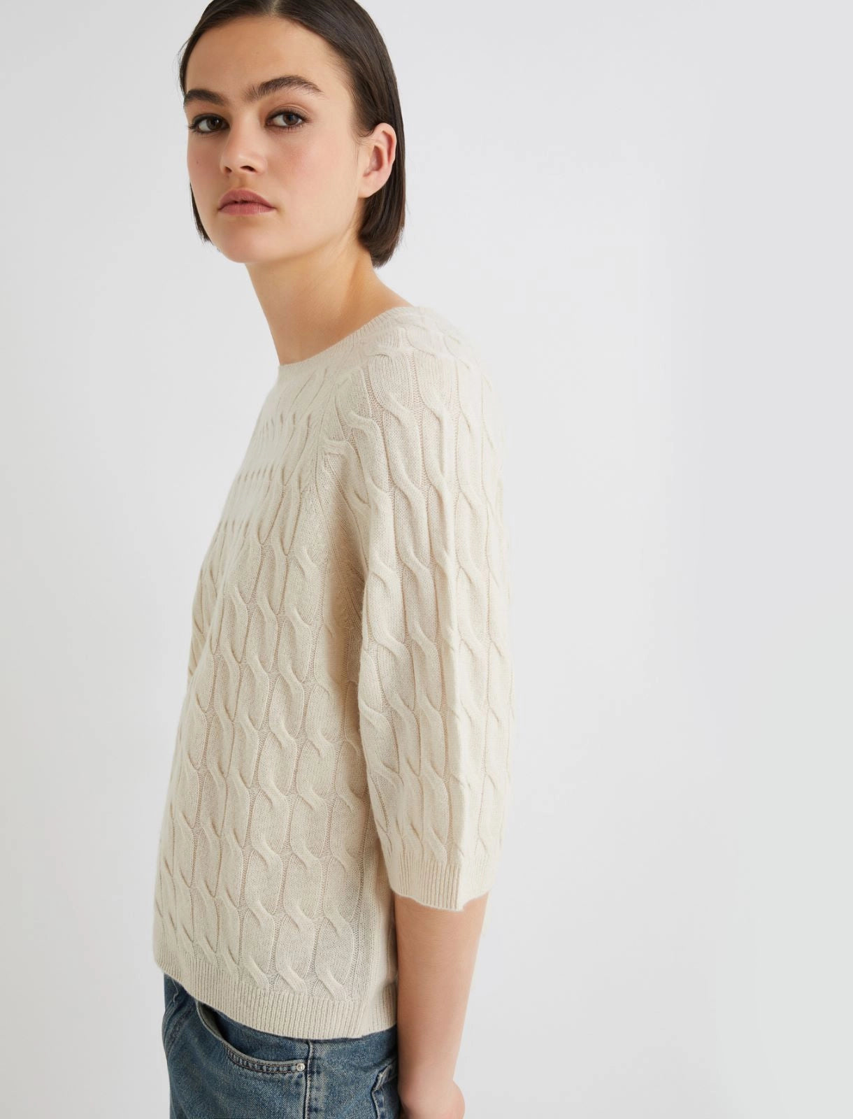 Maglia in misto cashmere avorio MARELLA FRANZ