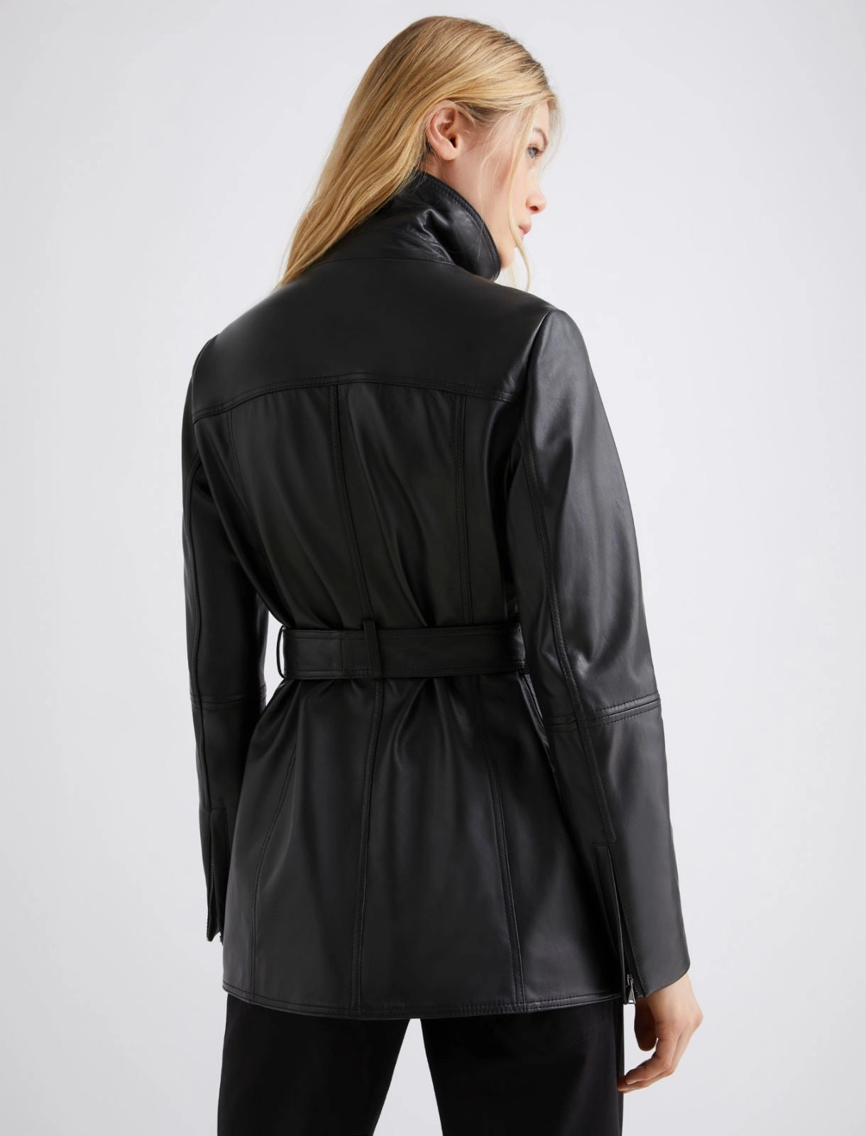 Giaccone in pelle nero MARELLA SEDILE