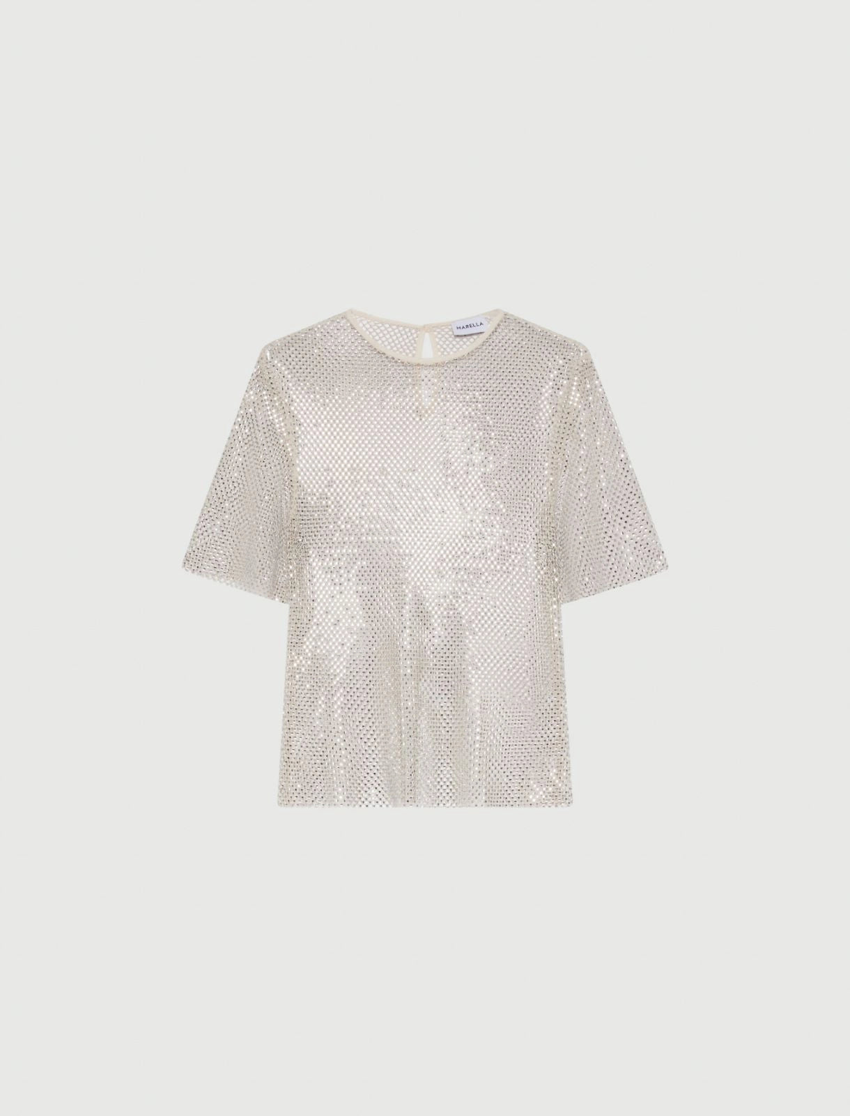 T shirt in rete con strass MARELLA LODOLA