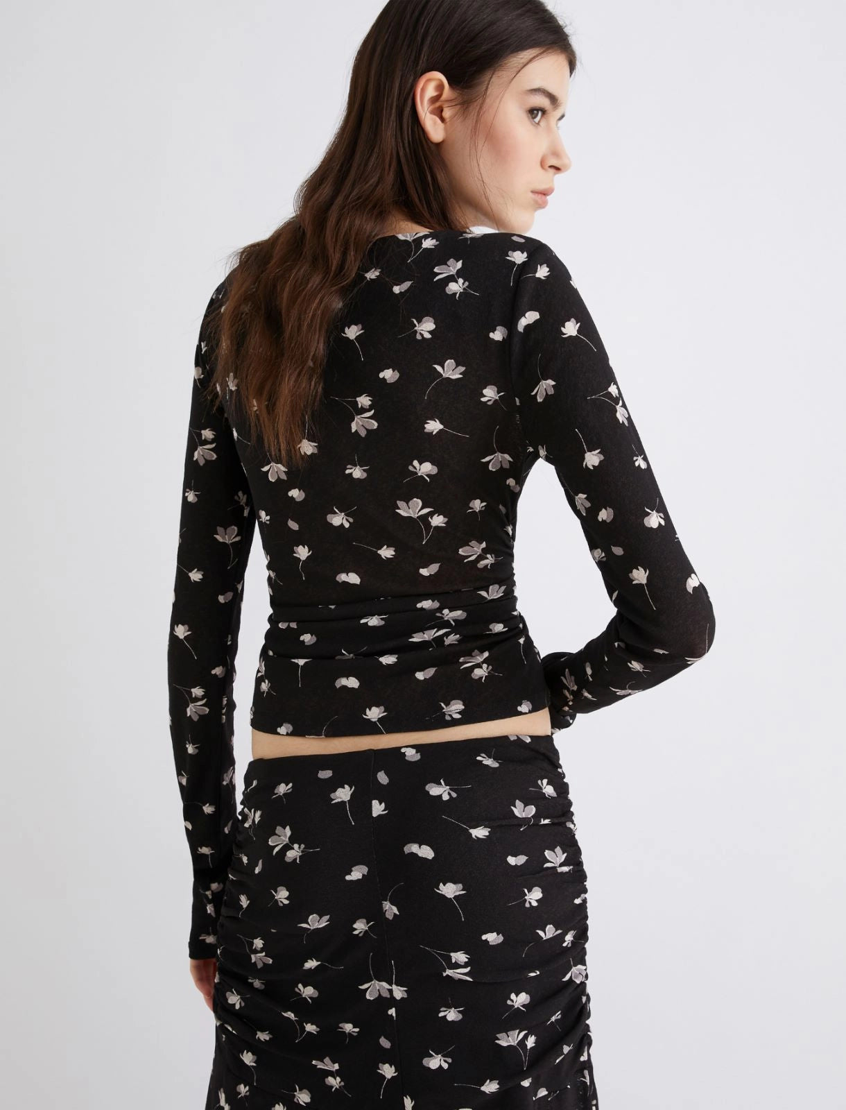 T shirt in tulle stampato MARELLA SIGMA
