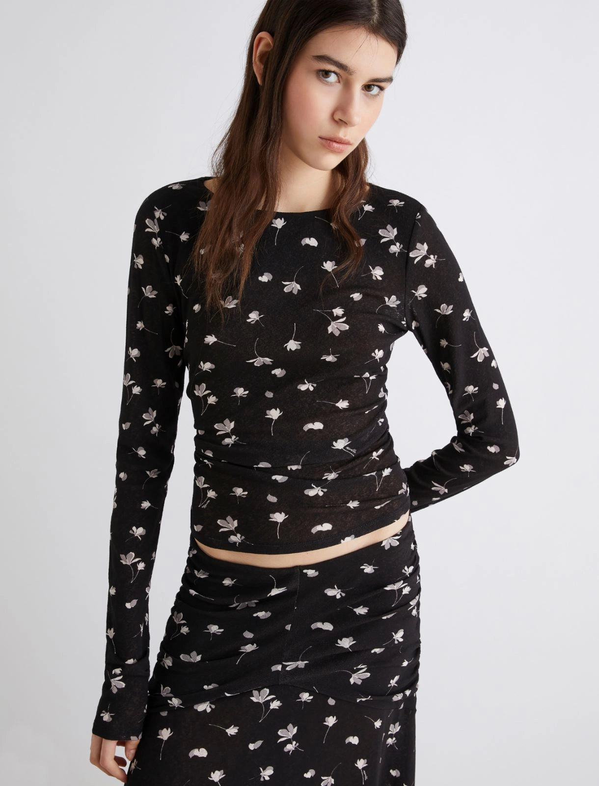 T shirt in tulle stampato MARELLA SIGMA