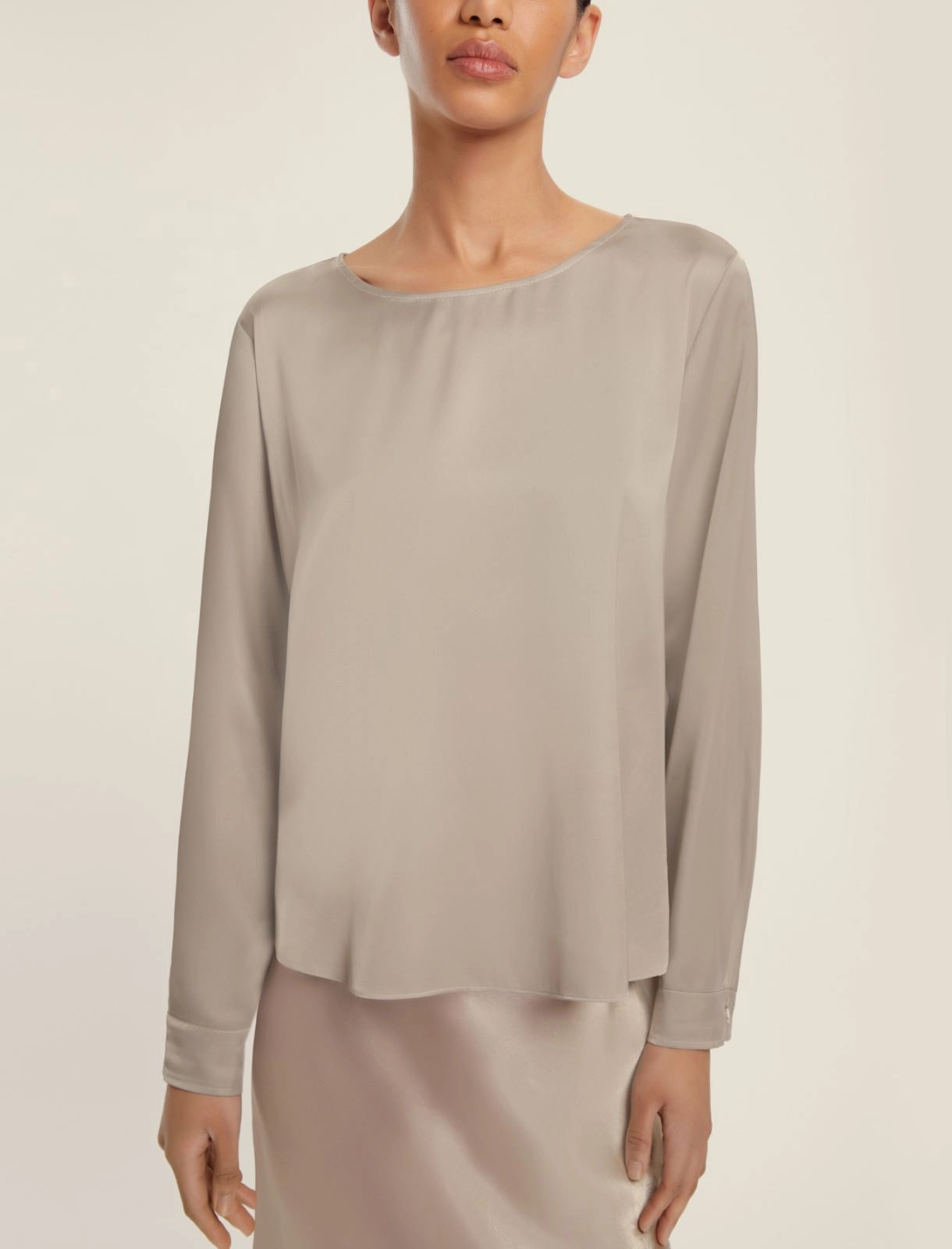 Blusa in raso strecht EMME MADERA
