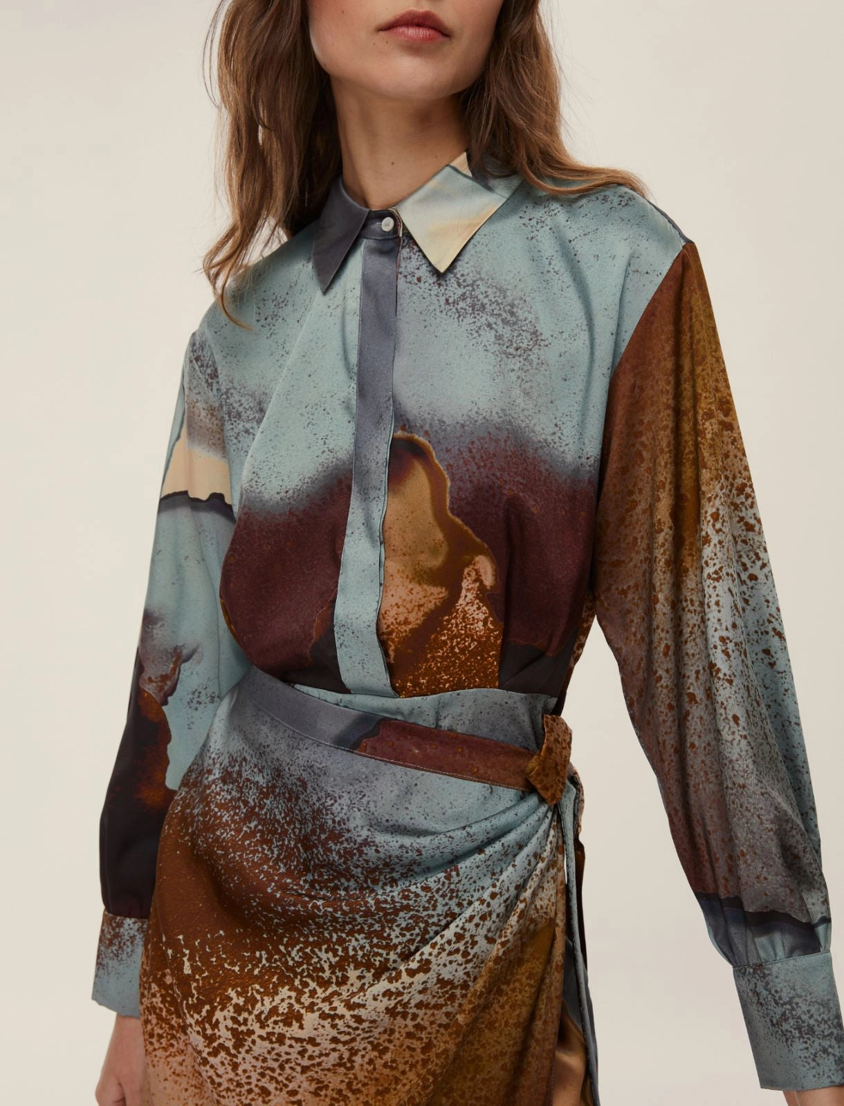 Abito in twill con nodo EMME MERINGA