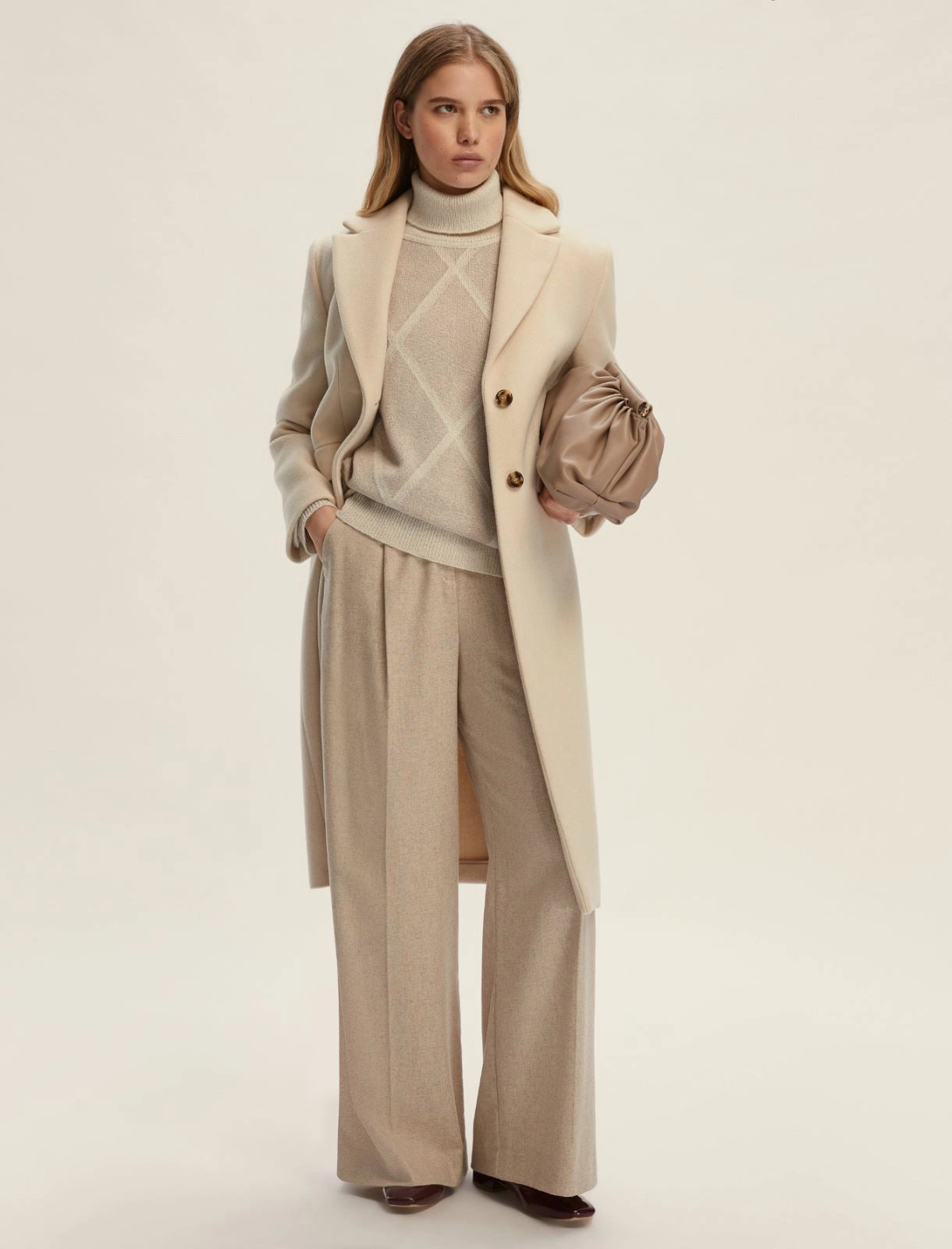 Maglia oversize collo alto EMME DORATO