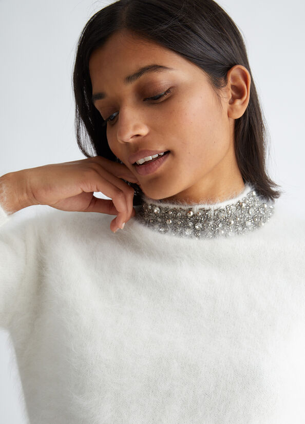 Maglia con strass LIU JO CF3384