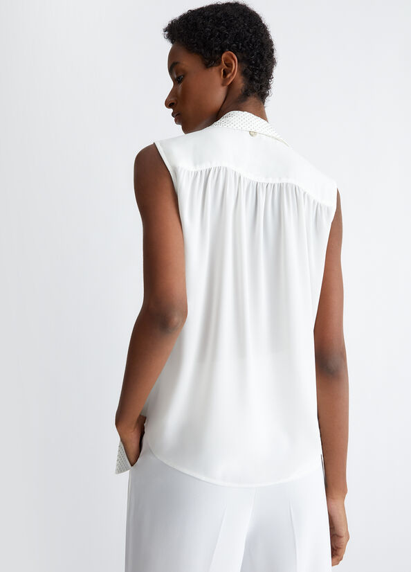 Top bianco elegante LIU JO CA4157