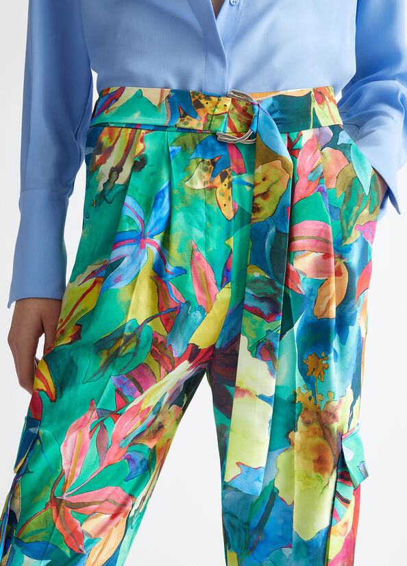 Pantalone cargo a fiori LIU JO CA4430