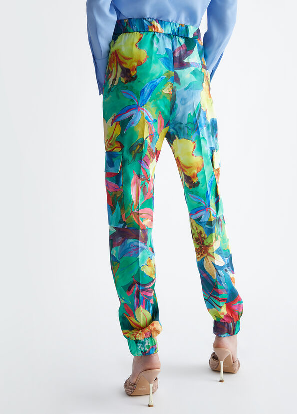 Pantalone cargo a fiori LIU JO CA4430
