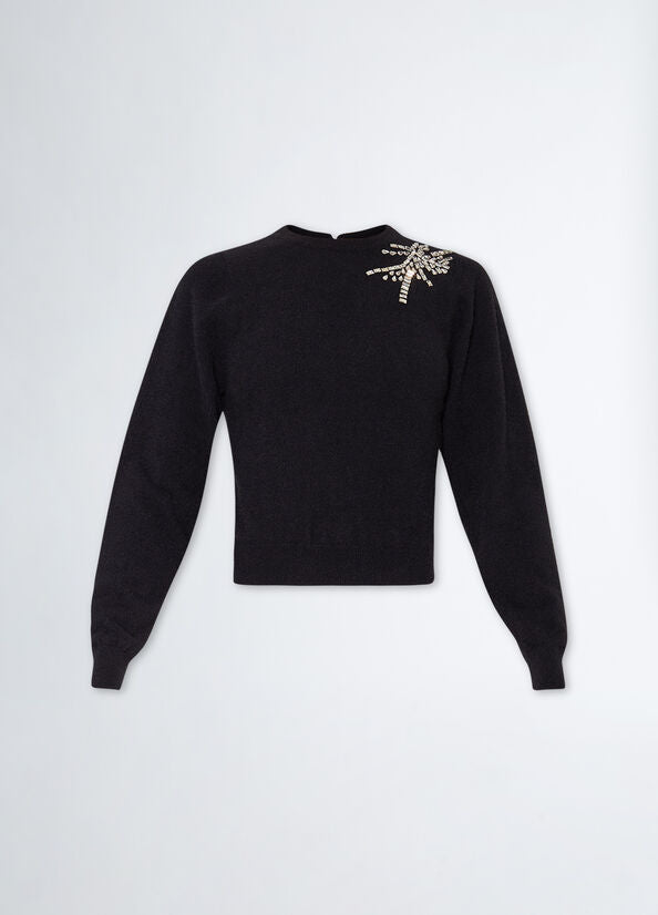 Maglia con strass LIU JO CF3210