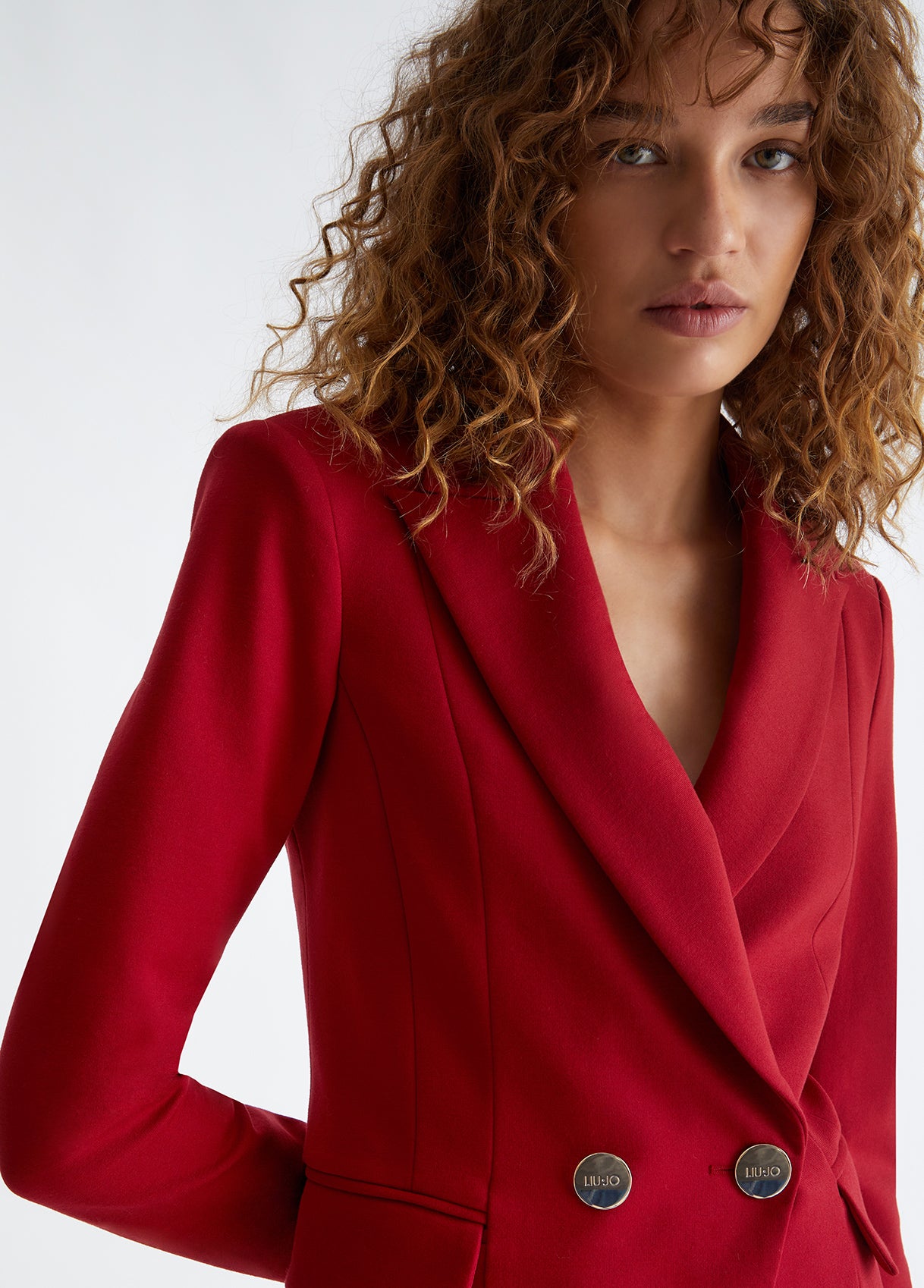 Blazer rosso doppio petto LIU JO CF3060