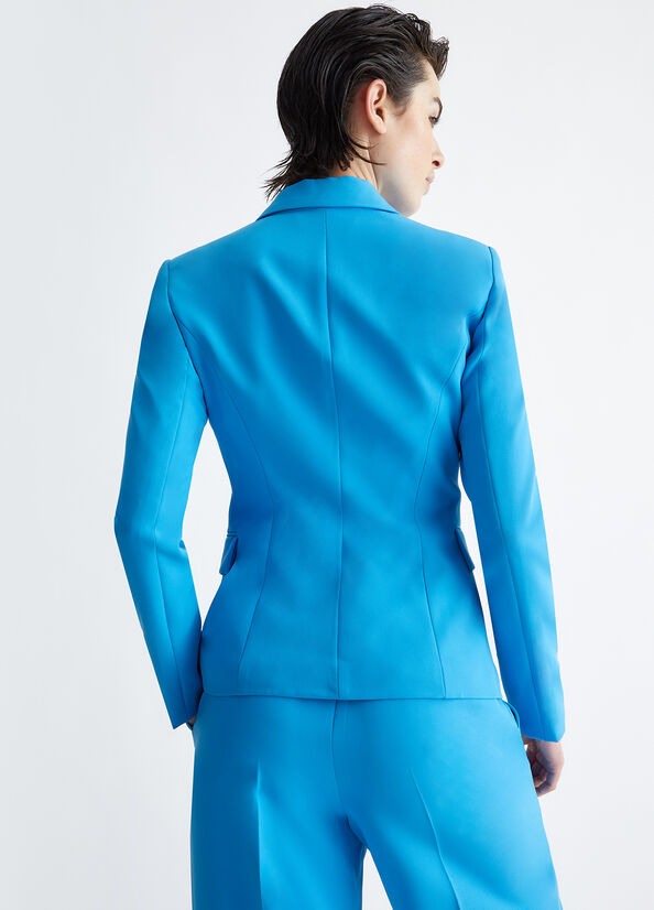 Blazer slim fit turchese LIU JO CA4199