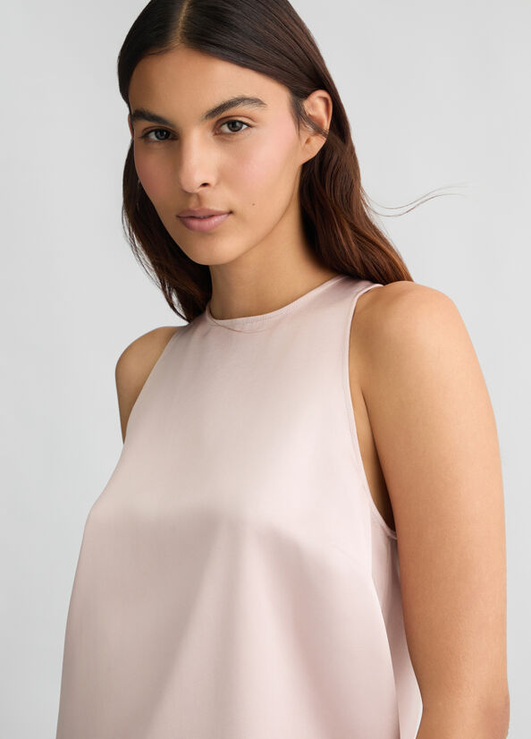 Top rosa con fiocco LIUJO CA5277
