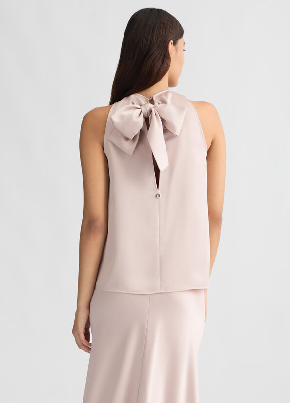 Top rosa con fiocco LIUJO CA5277