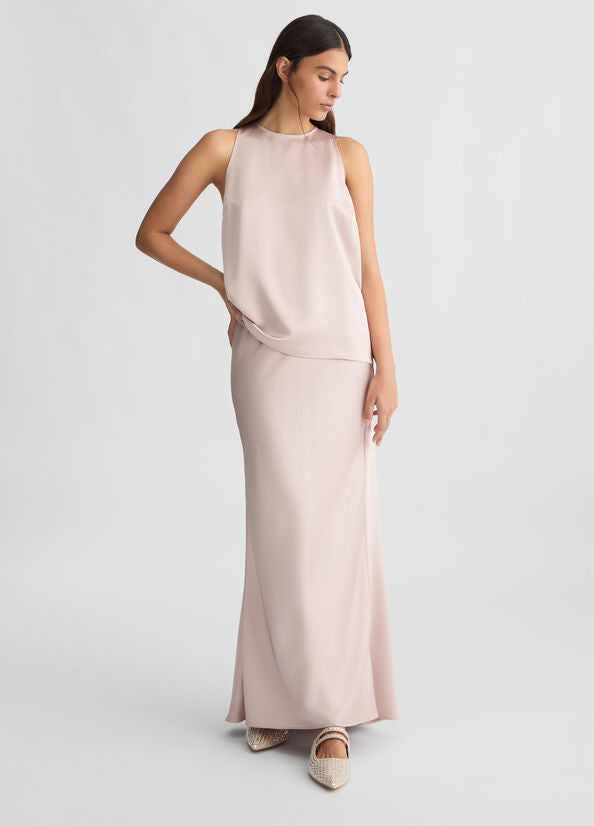 Top rosa con fiocco LIUJO CA5277