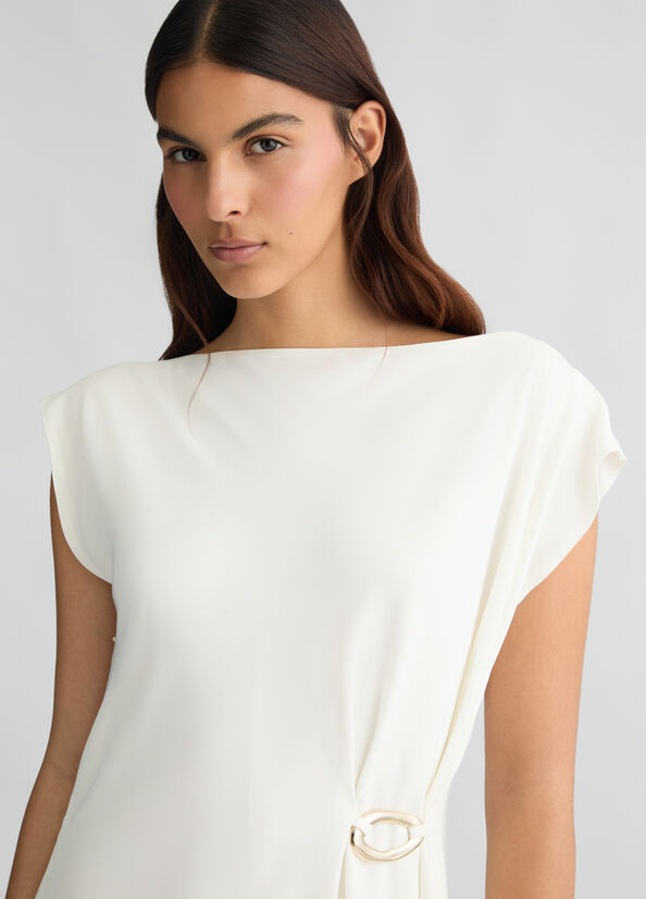 Abito corto con drappeggio LIUJO CA5321