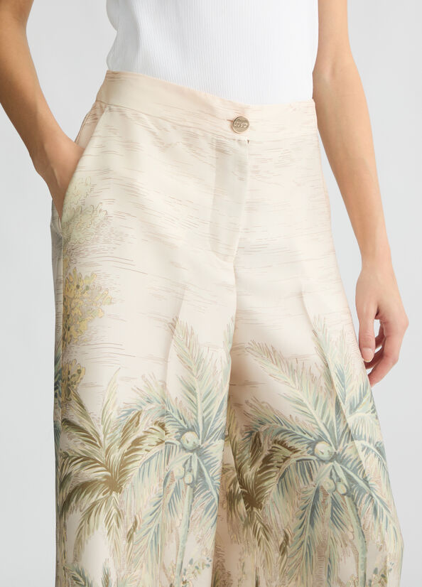 Pantaloni a palazzo stampati LIUJO CA5353