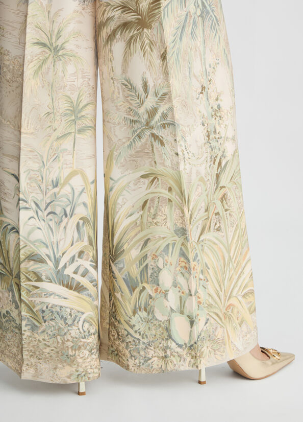 Pantaloni a palazzo stampati LIUJO CA5353