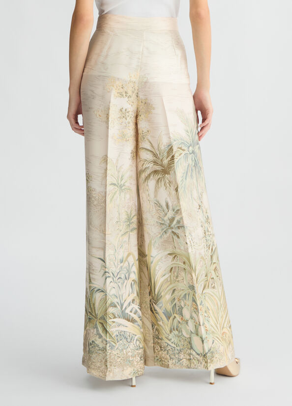 Pantaloni a palazzo stampati LIUJO CA5353
