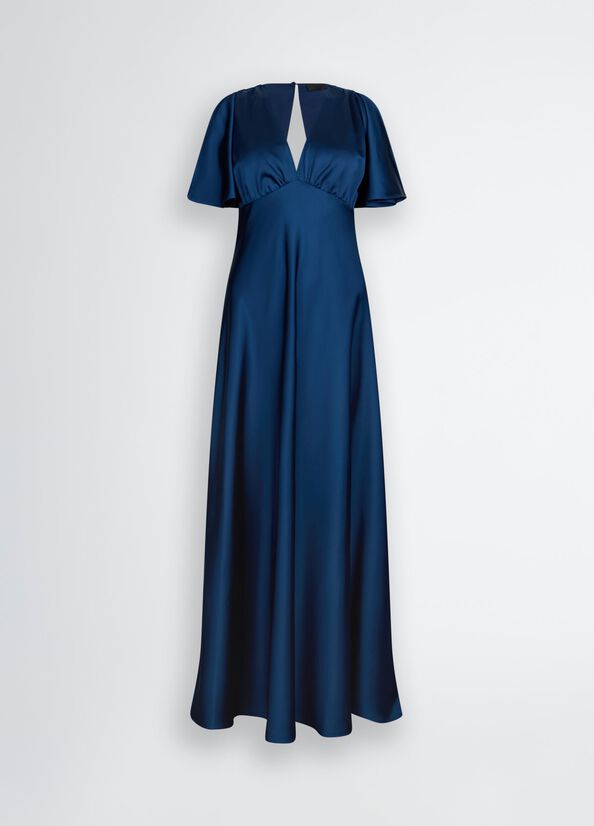 Abito lungo da cerimonia blu LIU JO CA5278