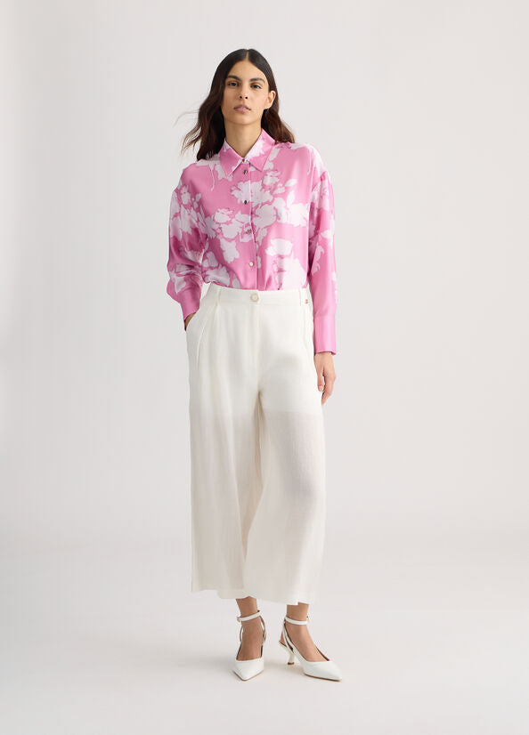 Camicia in raso rosa LIU JO CA5411