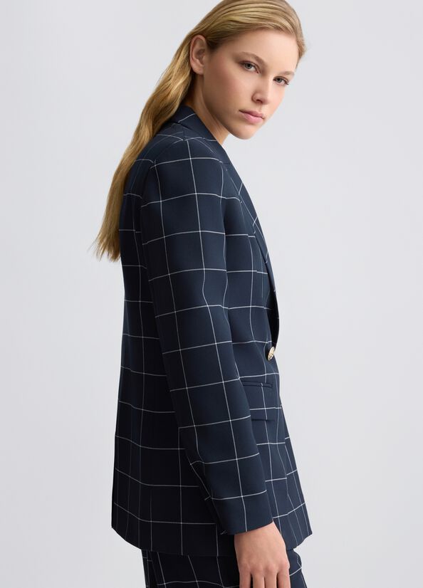 Blazer in check doppiopetto LIUJO CA5235