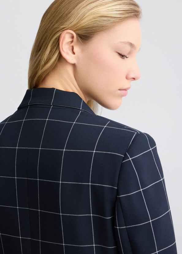 Blazer in check doppiopetto LIUJO CA5235
