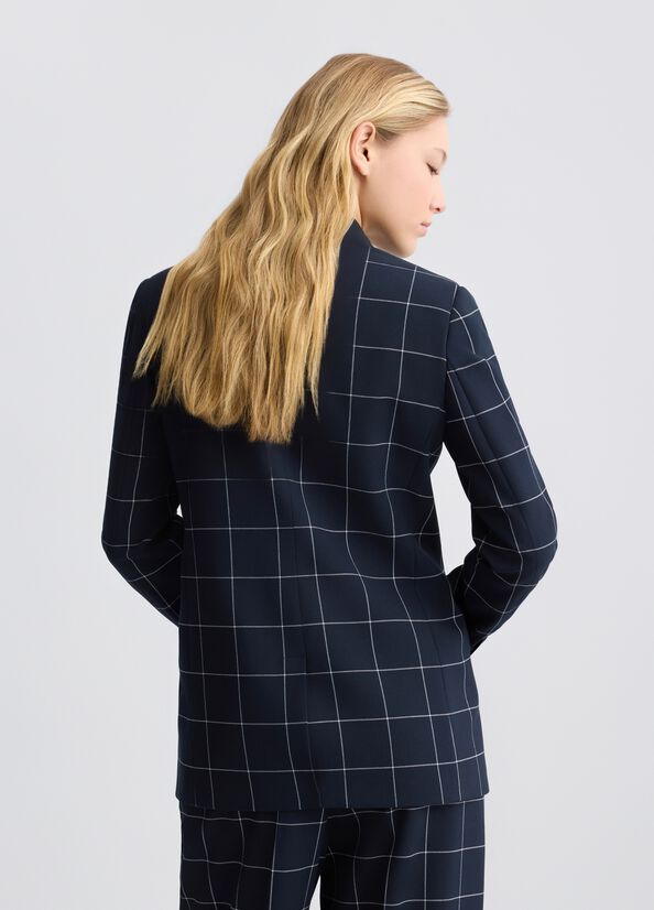 Blazer in check doppiopetto LIUJO CA5235