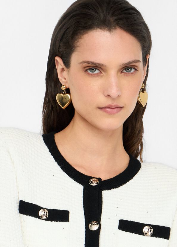 Giacca in lurex latte LIU JO CF5131