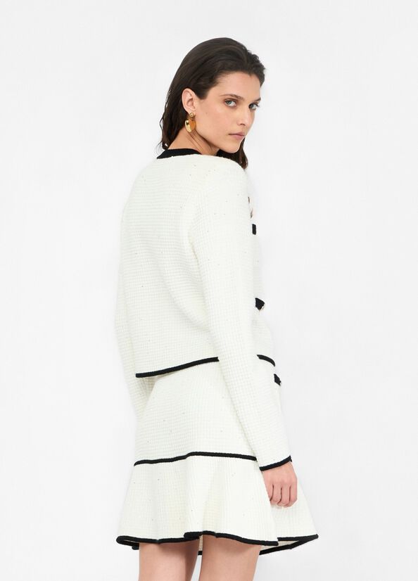 Giacca in lurex latte LIU JO CF5131