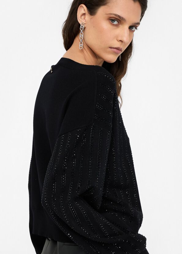 Maglia con strass LIU JO CF5271
