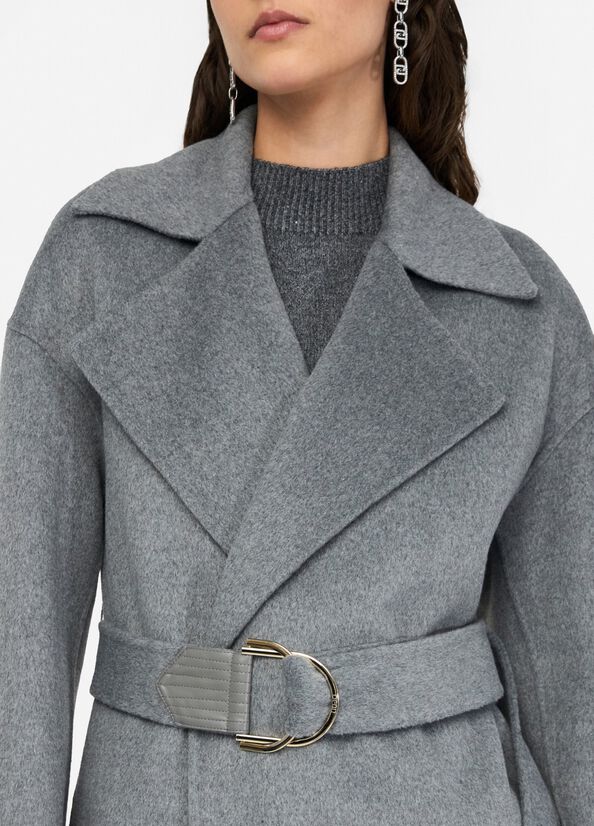 Cappotto a vestaglia grigio LIU JO CF5283