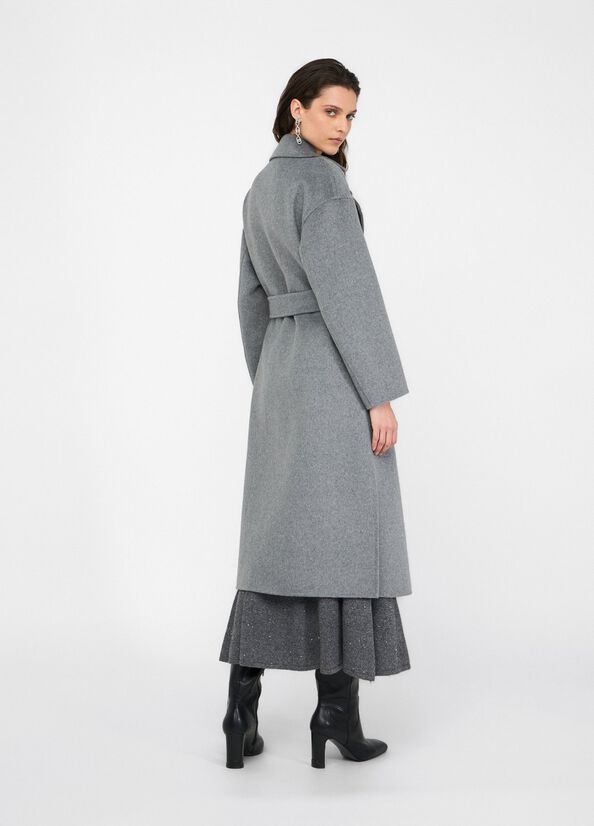 Cappotto a vestaglia grigio LIU JO CF5283