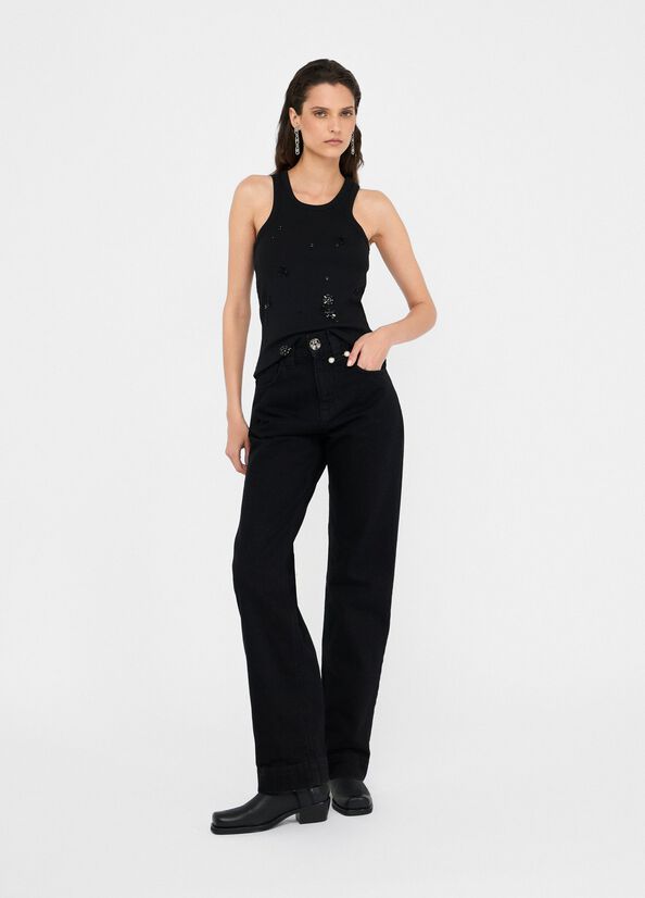 Jeans straight con perle LIU JO CF5110