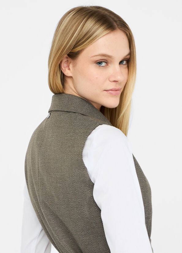 Gilet chevron con cintura LIU JO CF5259