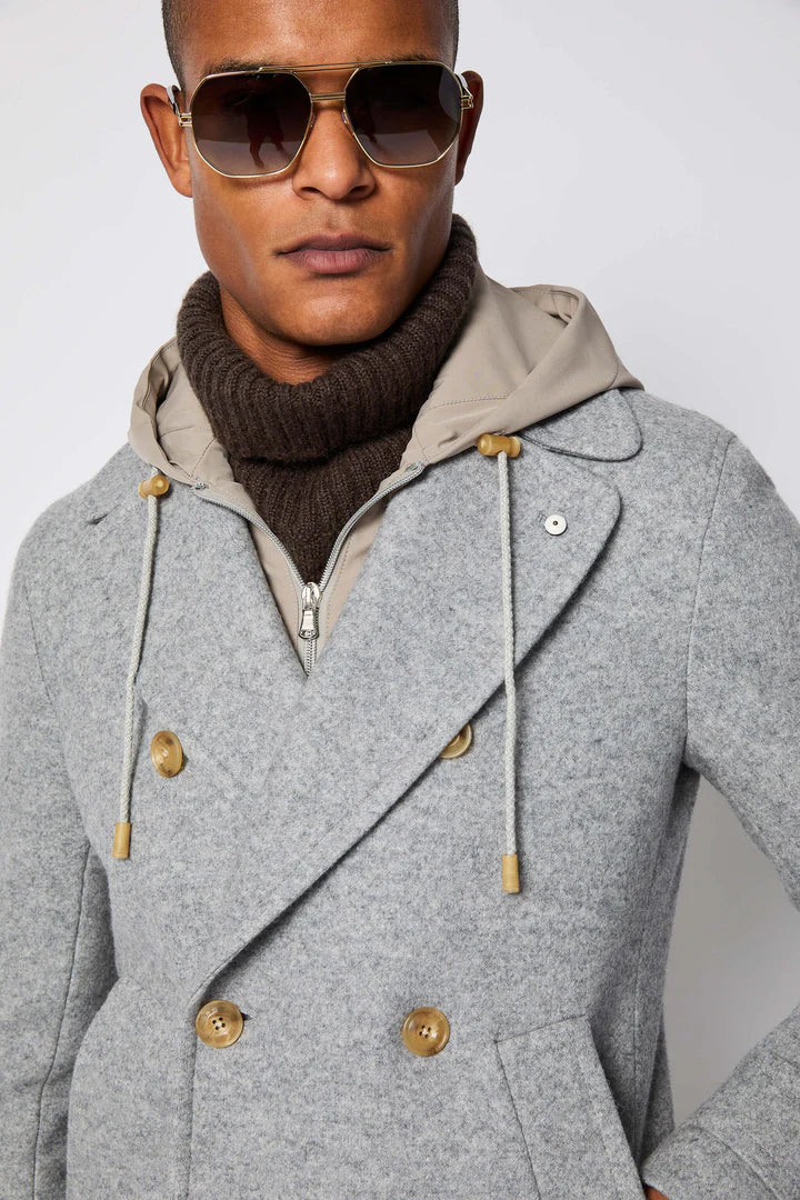 Peacoat con cappuccio LBM1911 55704