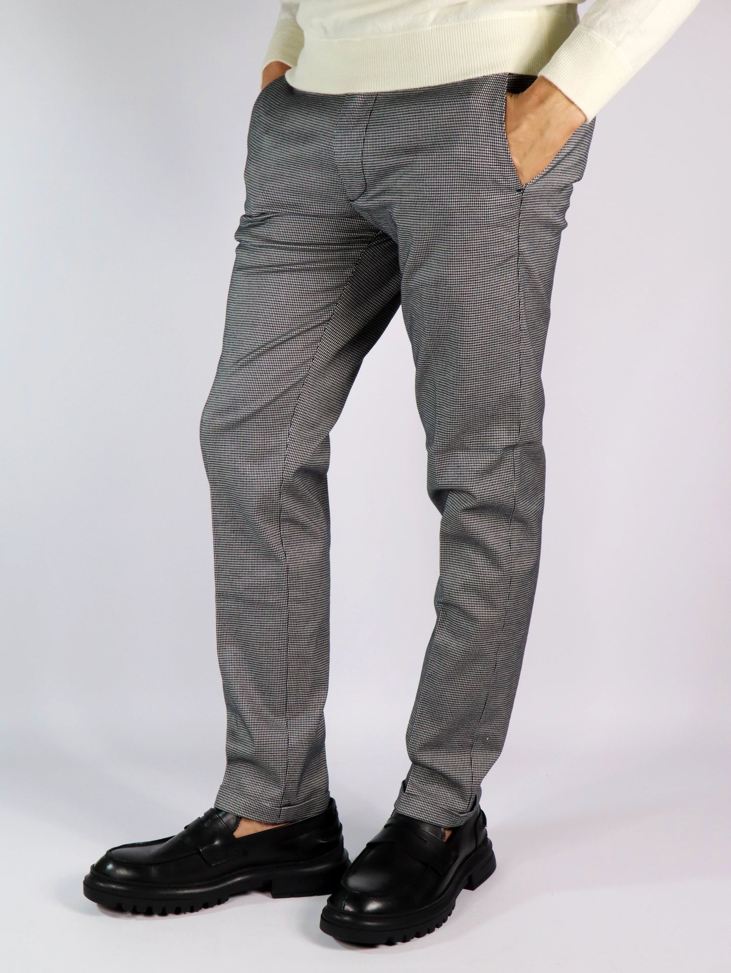 Pantalone chinos quadretti RE HASH 7F024