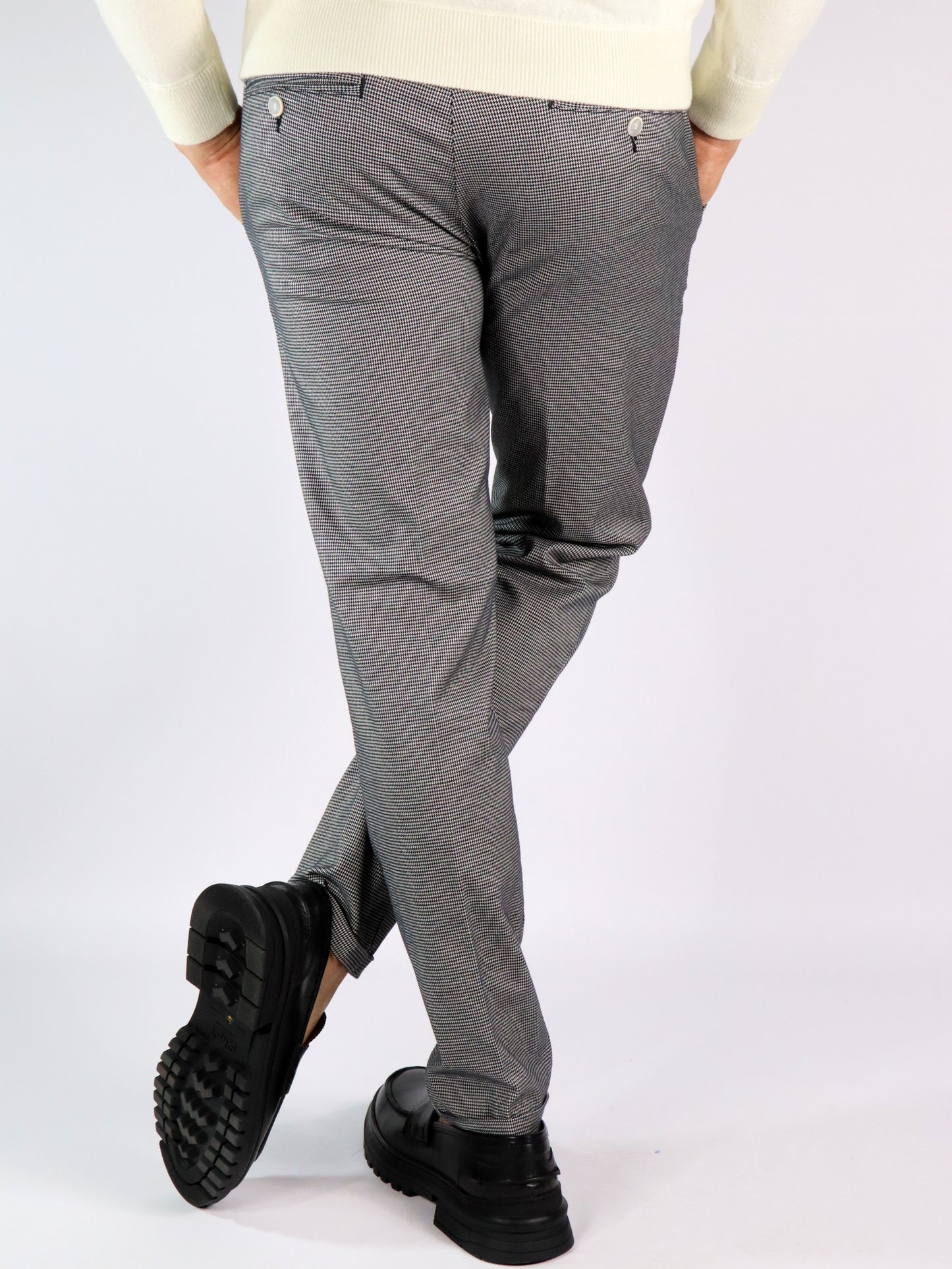 Pantalone chinos quadretti RE HASH 7F024