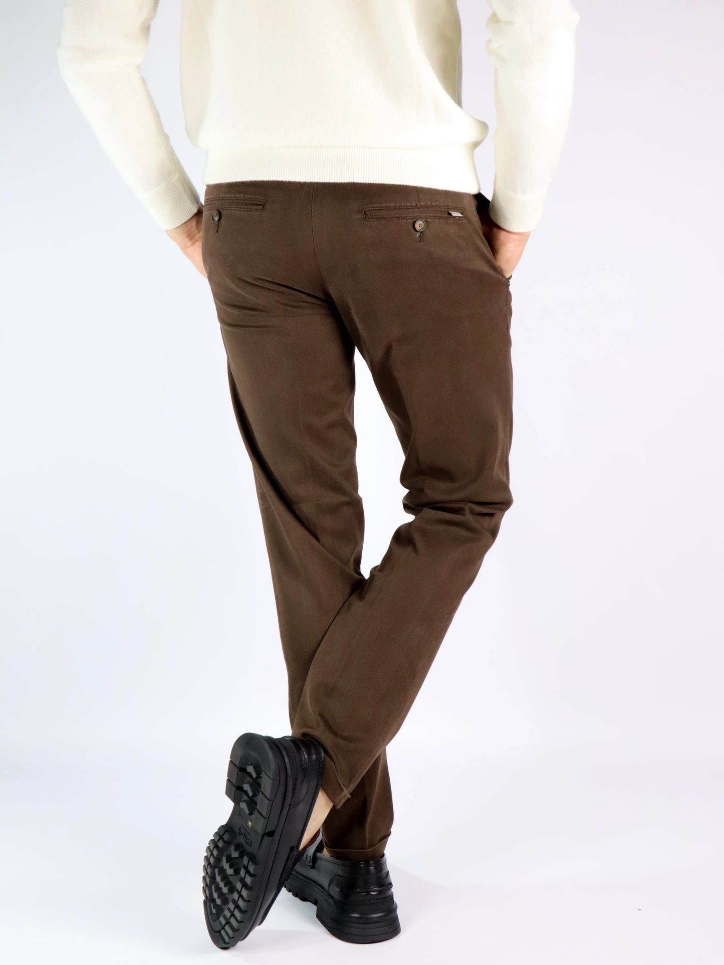 Pantalone chinos in tencel RE HASH 2417