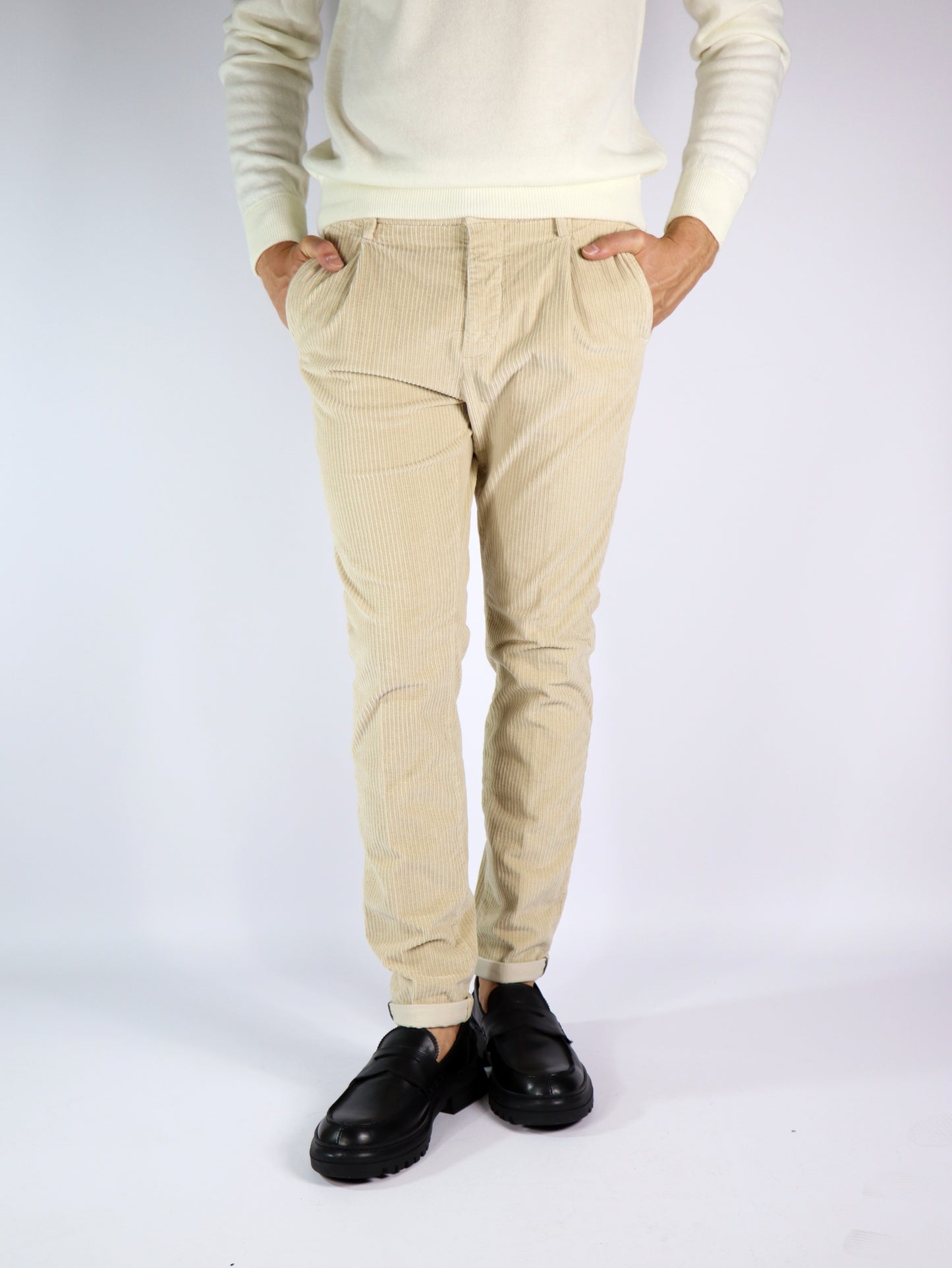 Pantalone velluto beige MASON'S VBE033