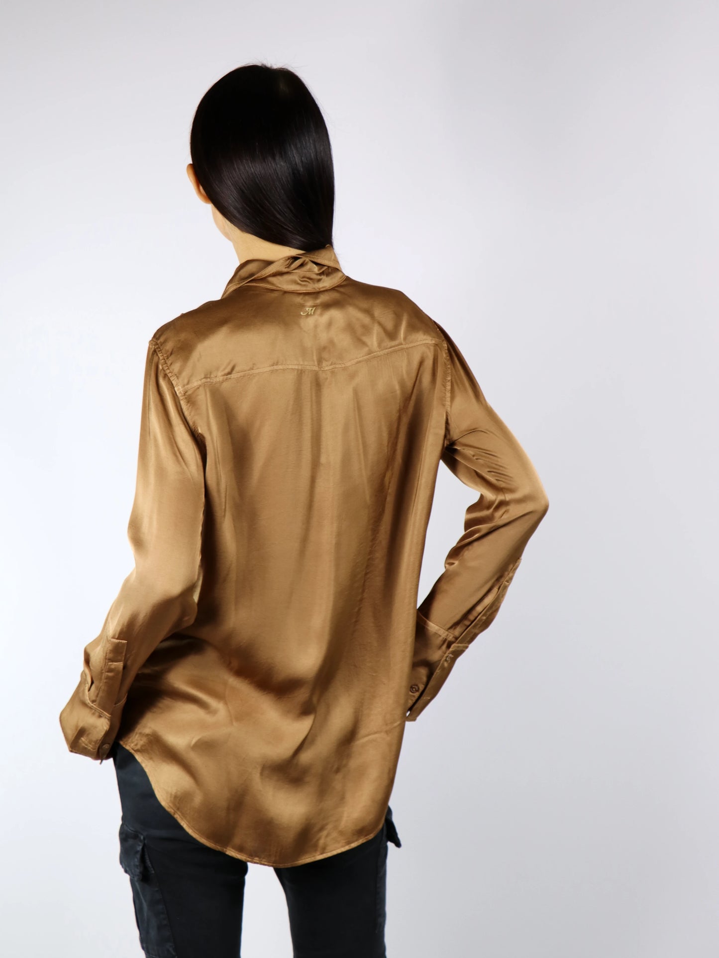 Camicia in viscosa con rouches MASON'S VISB44
