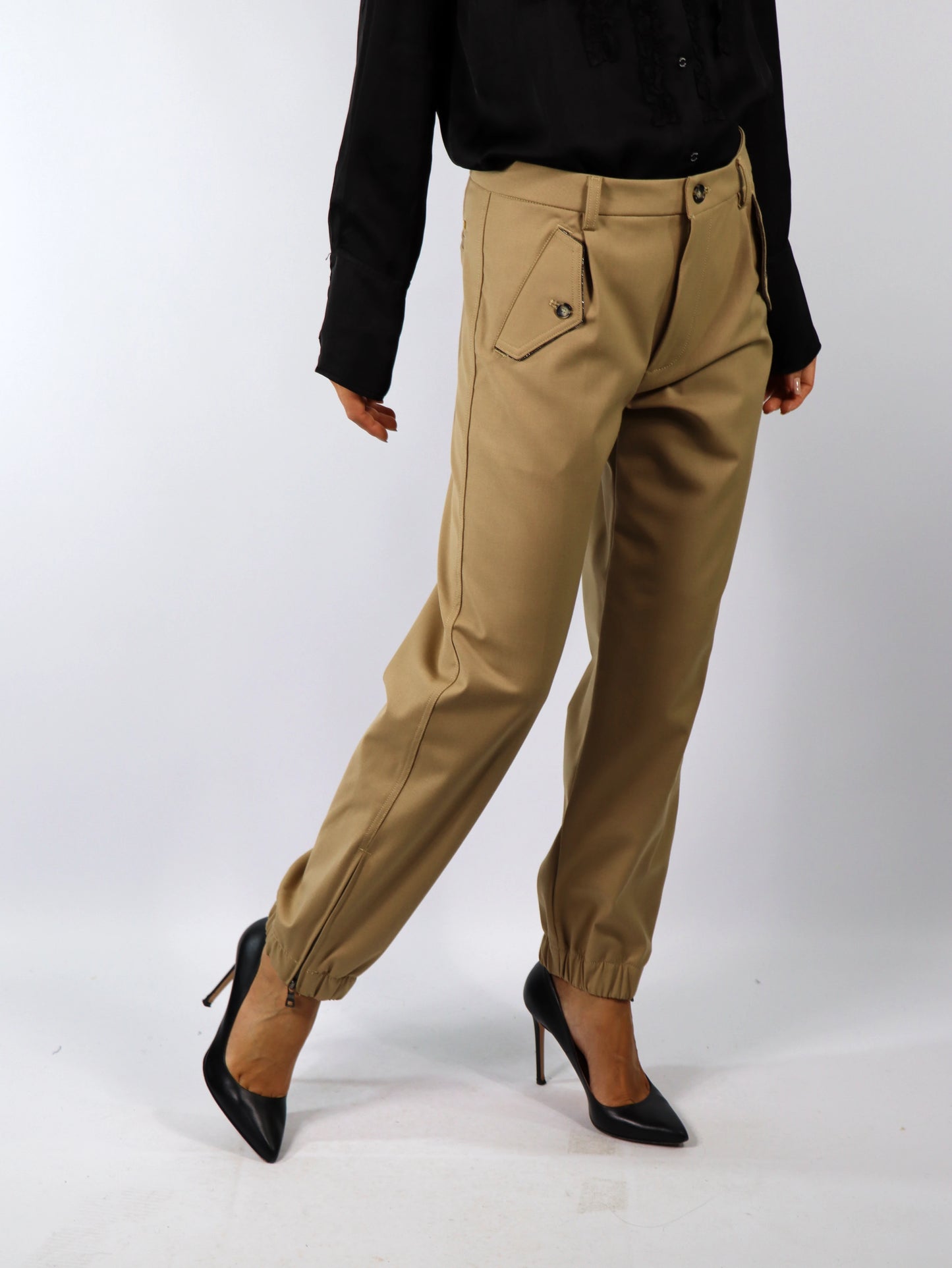 Pantalone cargo in lana MASON'S MTE174