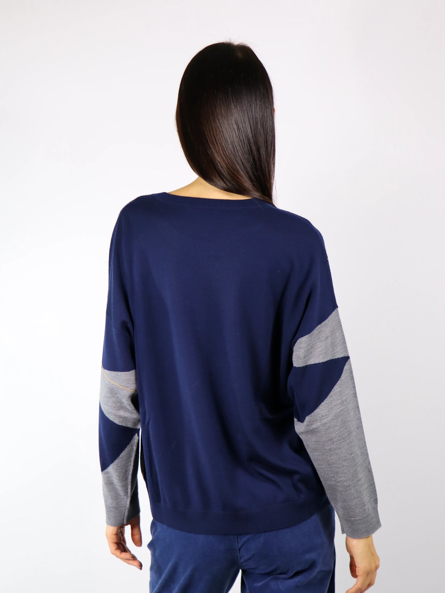 Maglia con intarsio geometrico KANGRA 798301
