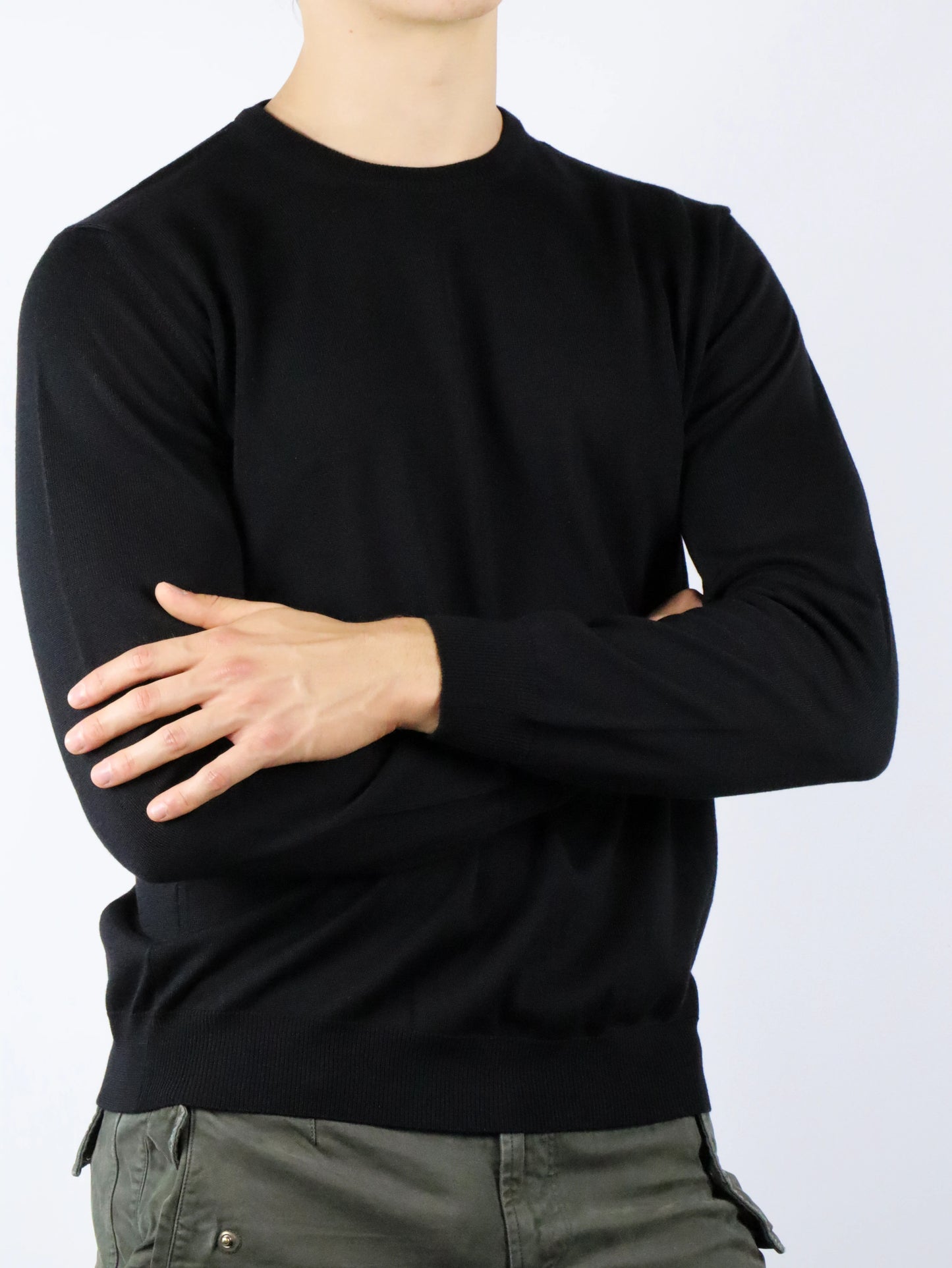Maglia rasata in pura lana FERRANTE 22103