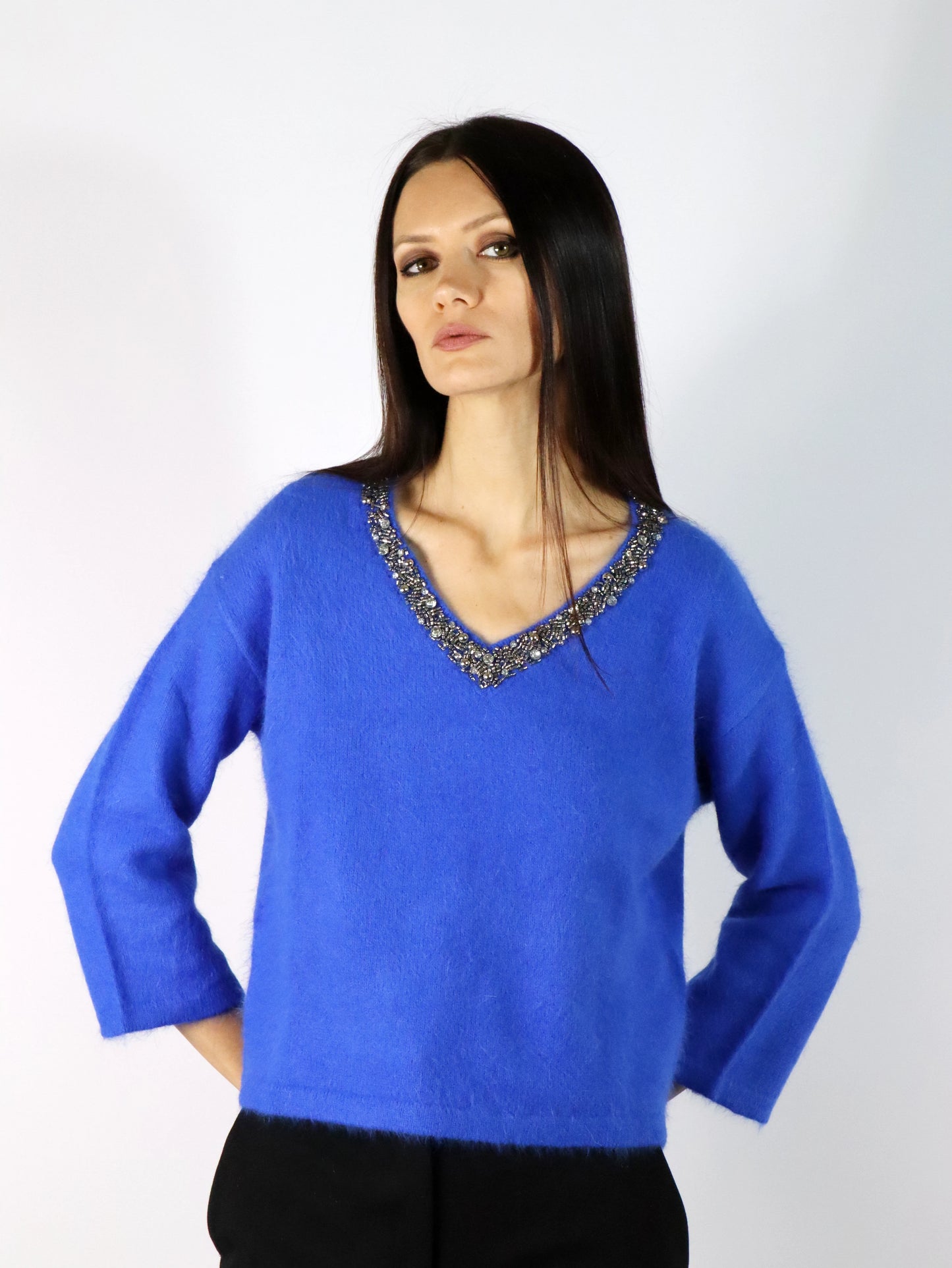 Maglia con strass LIU JO CF3225