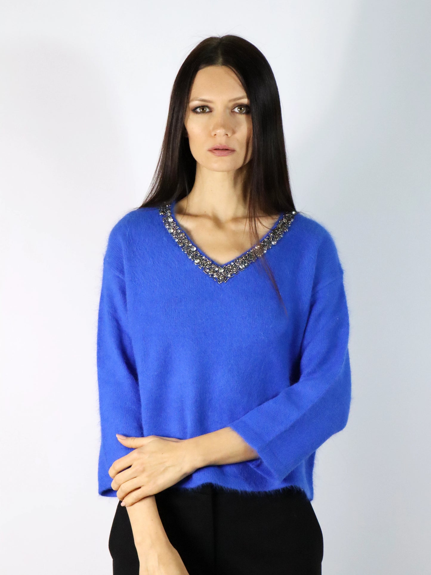 Maglia con strass LIU JO CF3225