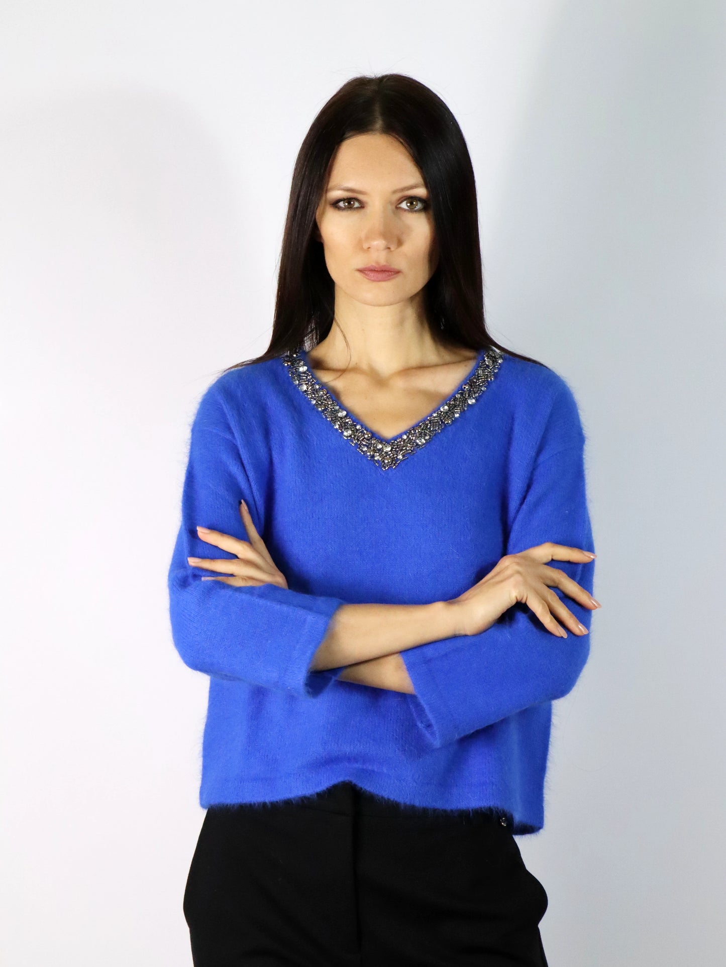 Maglia con strass LIU JO CF3225